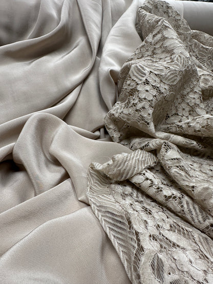 Silk Crepe 16mm - Taupe - Deadstock