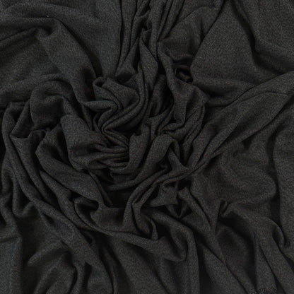 Tencel Lyocell Cotton Sweater Knit - Black - Local Deadstock