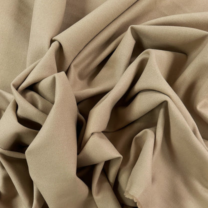 Organic Cotton Brushed Twill - Khaki - Local Deadstock