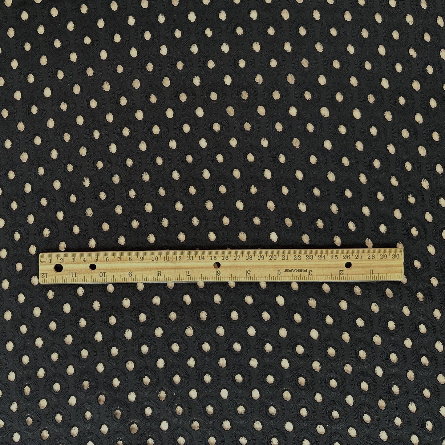 Alice - Black - Cotton Eyelet Embroidery