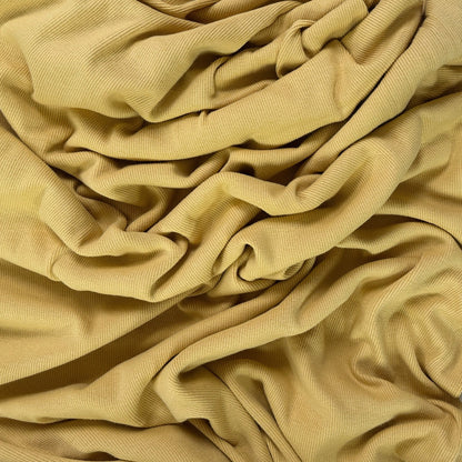 Bamboo Cotton Rib 2x2 - Golden Yellow - Ribbed Knit