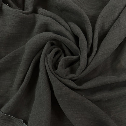 Black - Crinkle Cotton - Film Studio Deadstock