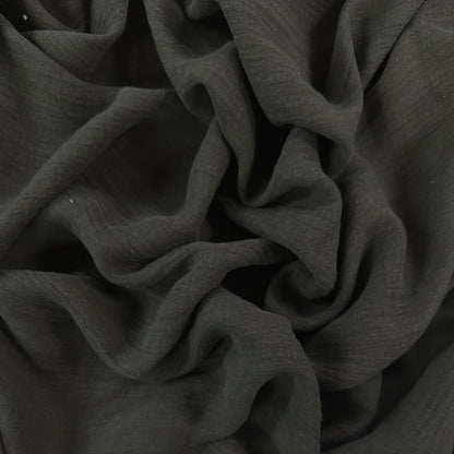 Black - Crinkle Cotton - Film Studio Deadstock