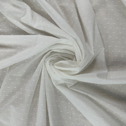 Ivory - Dotted Swiss Cotton