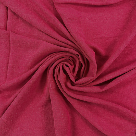 Silky Linen Viscose Noil - Raspberry