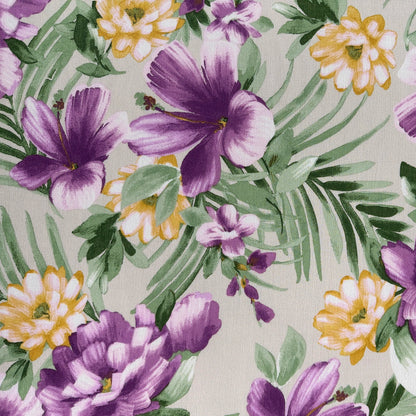 Tropical Florals - Viscose Rayon Crepon