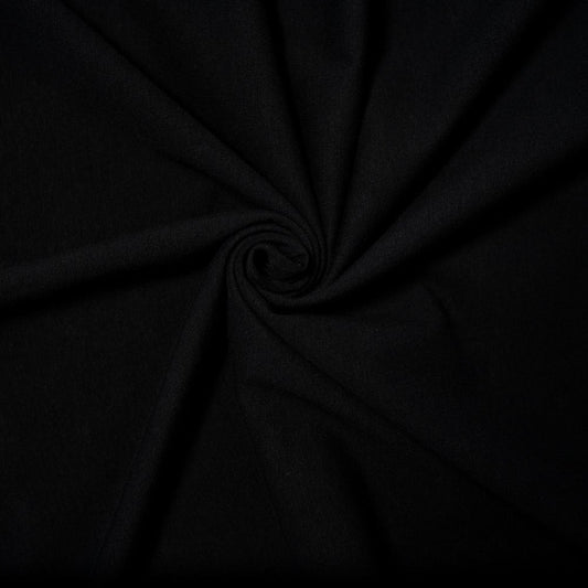 41" Remnant - Cotton Spandex Jersey Knit - Black