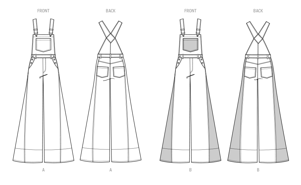 Simplicity - Misses Overalls by Alisha Grace (8-16 Misses Sizes)