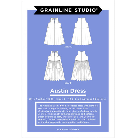 Austin Dress Pattern - 0 - 18 - Grainline Studio