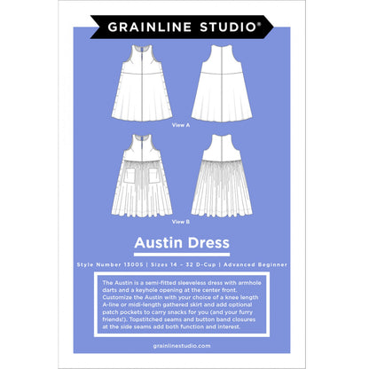 Austin Dress Pattern - 14 - 32 - Grainline Studio Austin Dress Pattern - 14 - 32 - Grainline Studio