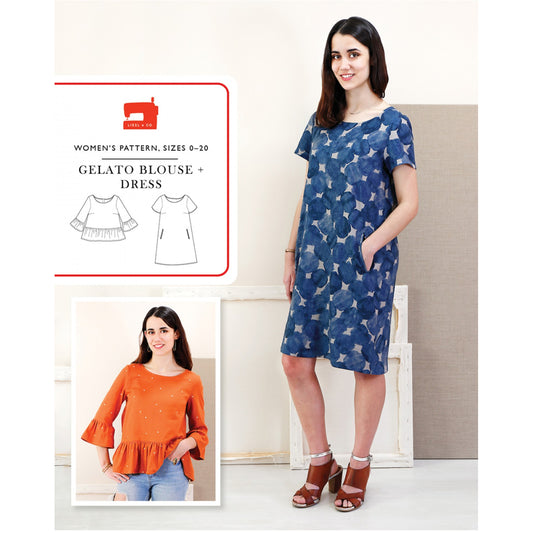 Liesl + Co - Gelato Blouse and Dress Sewing Pattern