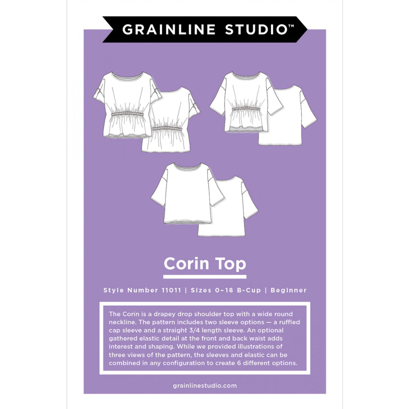 Corin Blouse / Shirt Pattern - 0-18 - Grainline Studio