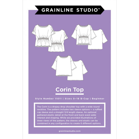 Corin Blouse / Shirt Pattern - 0-18 - Grainline Studio