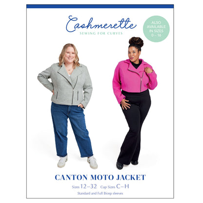 Canton Moto Jacket - Size 12 -32  - By Cashmerette
