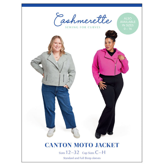 Canton Moto Jacket - Size 12 -32  - By Cashmerette