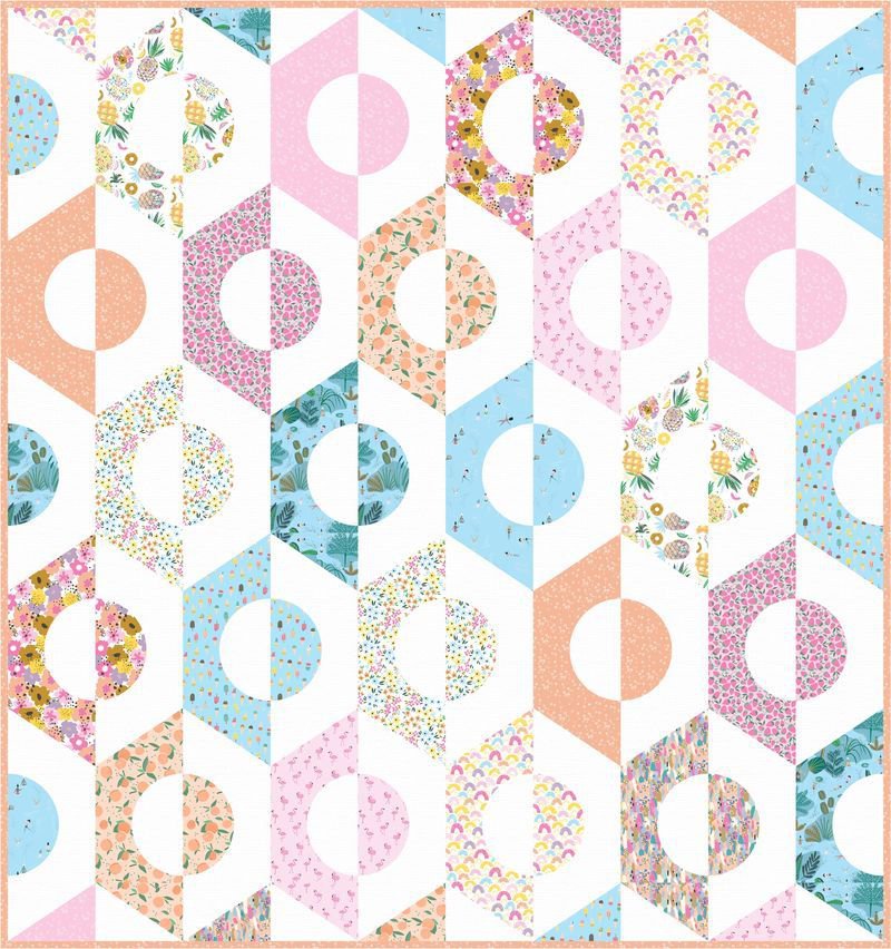 Scoop There It Is - Pineapple Crush - Cotton Fabric