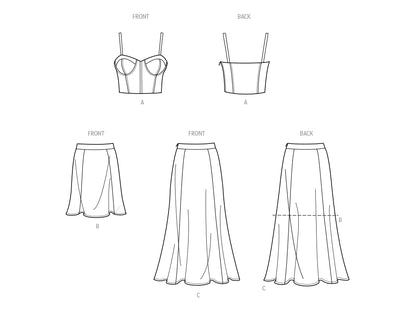 Simplicity - Misses' and Women's Sizes 10 - 18 - Top & Skirt by Mimi G Style