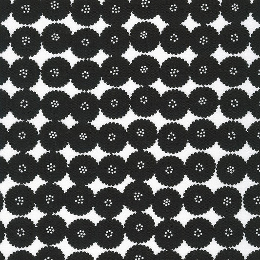 Circles - Jardin Noir - Cotton Fabric