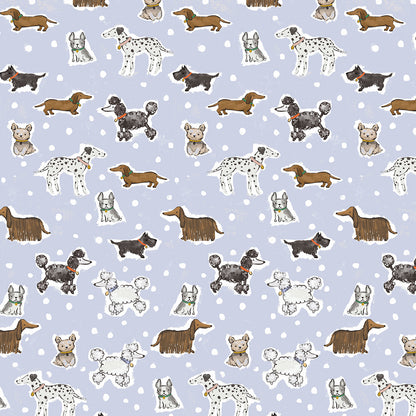 Stay Pawsitive - Ma Belle - Lavender  - Cotton Fabric