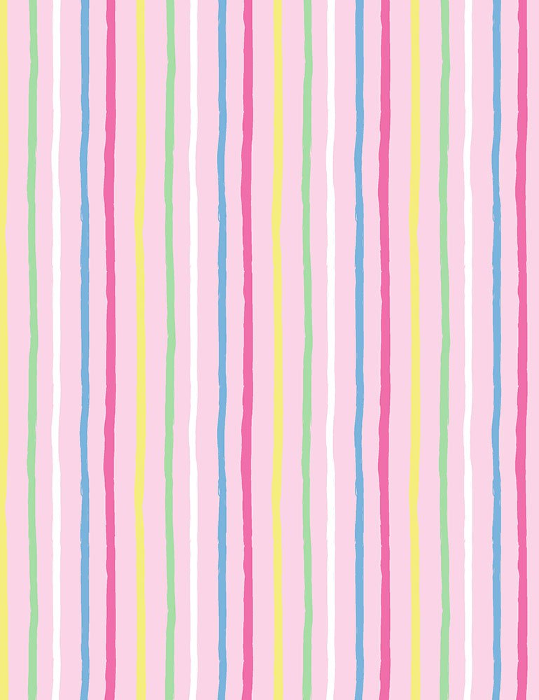 Candy Stripe - Pink - Cotton Fabric