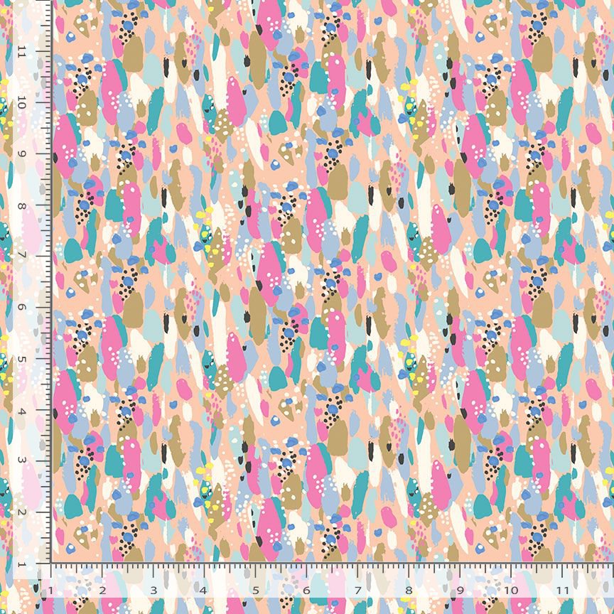 Abstract Summer - Pineapple Crush  - Cotton Fabric