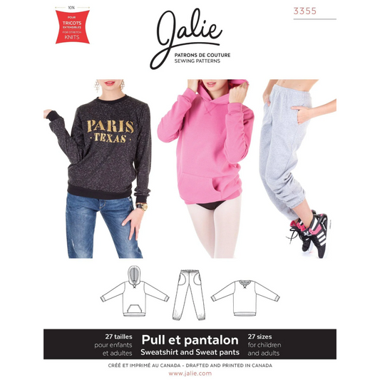 Jalie - 3355 - Sweatshirt, Hoodie & Sweat Pants
