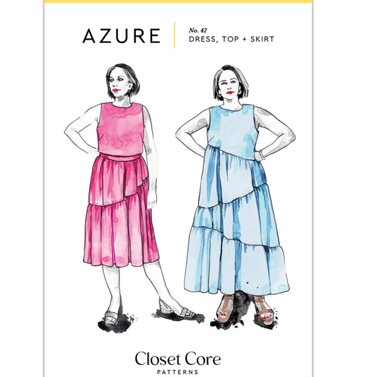 Azure Dress, Top & Skirt - By Closet Core Patterns