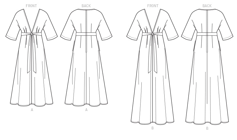 Vogue V1735 - Misses Dress  (XS-S-M Misses)