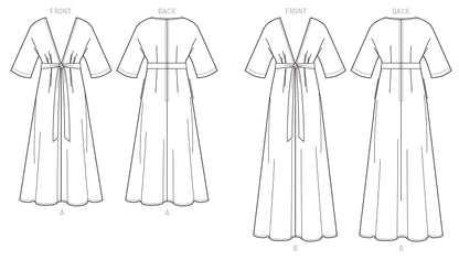 Vogue V1735 - Misses Dress  (XS-S-M Misses)