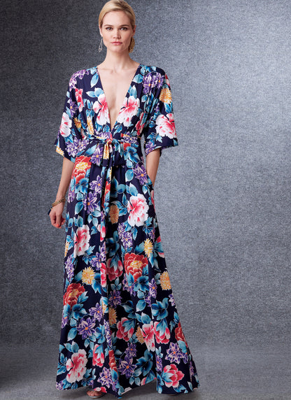 Vogue V1735 - Misses Dress  (XS-S-M Misses)