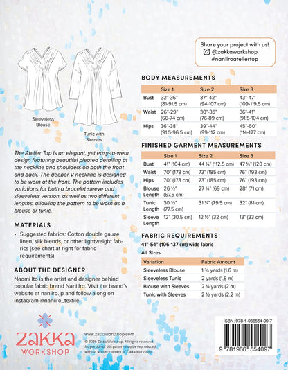 Nani Iro - Atelier Top Pattern