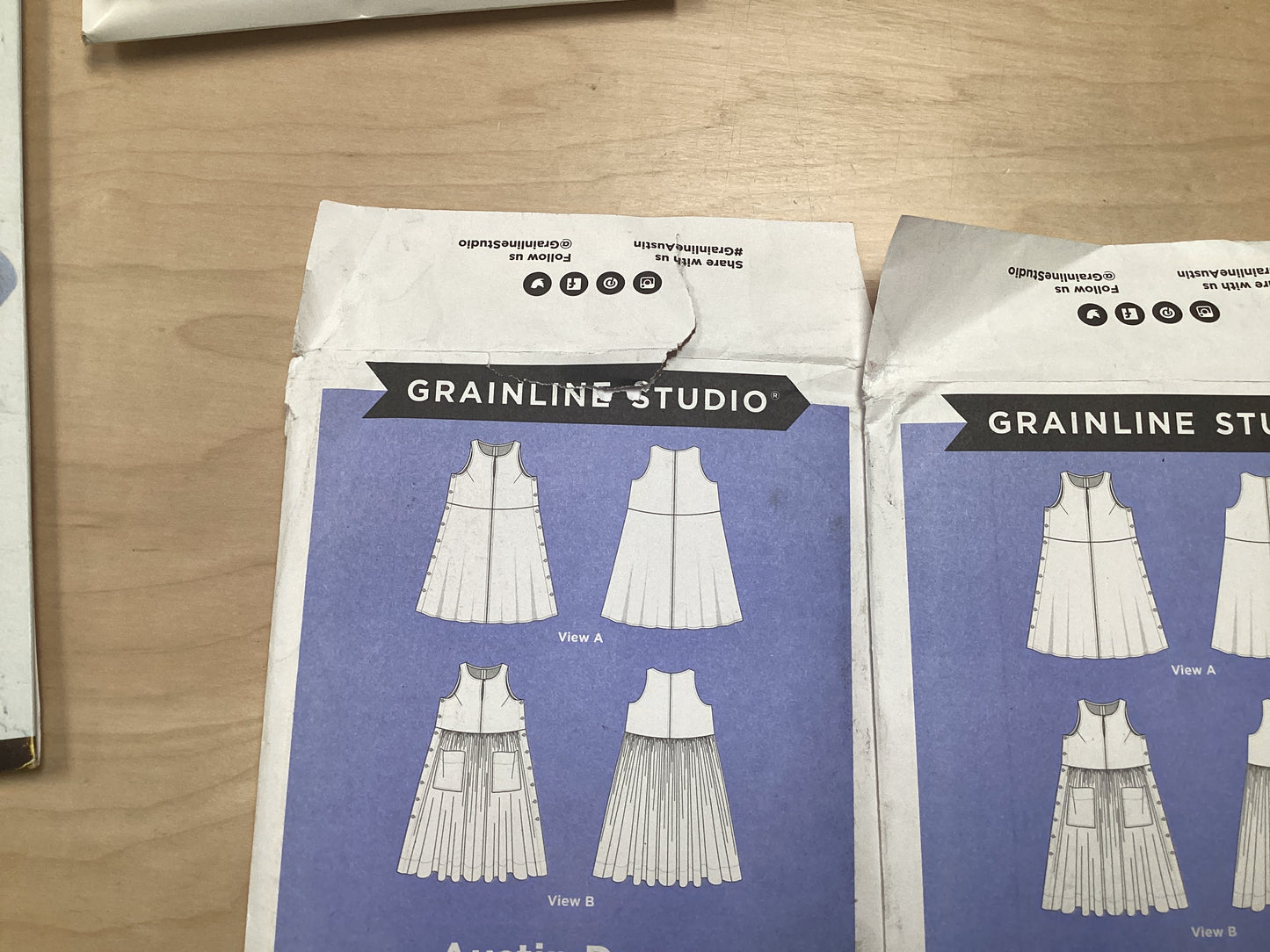 Austin Dress Pattern - 0 - 18 - Grainline Studio - *Cosmetic Damage to Outer Sleeve