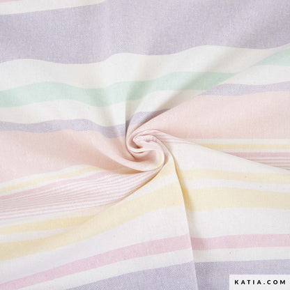 Patsy -  Recycled  Striped Cotton Canvas