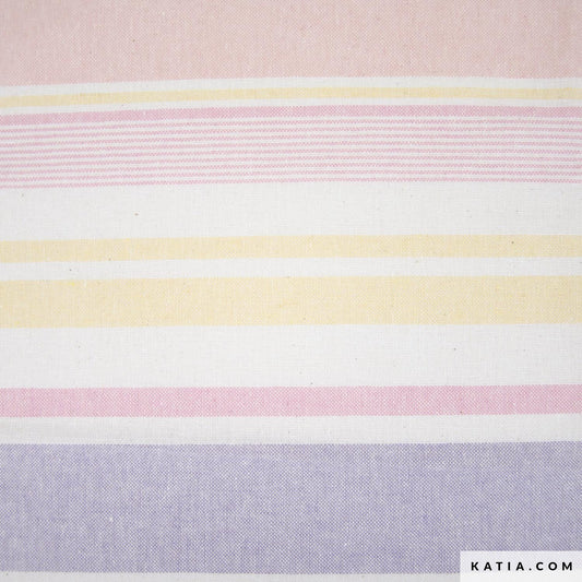 Patsy -  Recycled  Striped Cotton Canvas