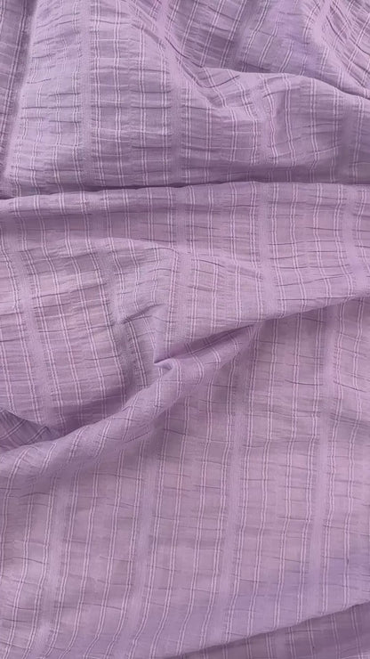 Carefree Ruched Crinkle Cotton - Lilac