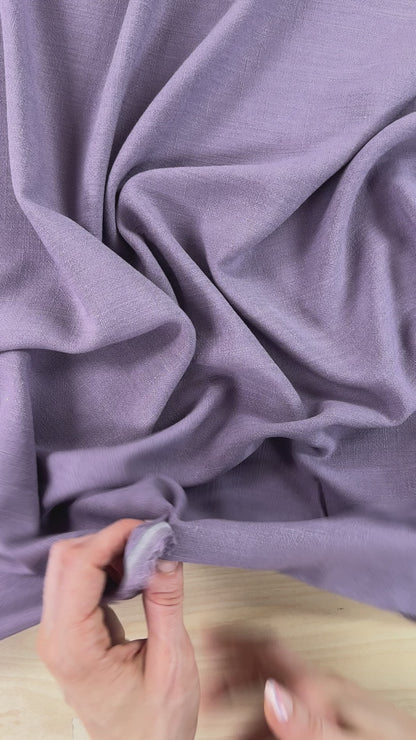 Silky Linen Viscose Noil - Wisteria