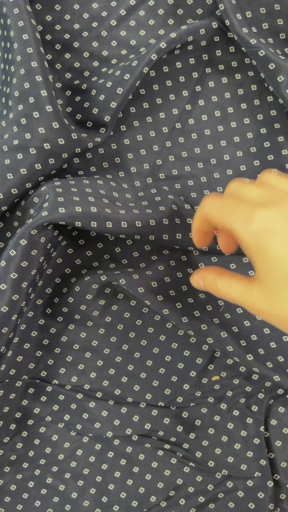 25" Remnant - Navy - Cotton Shirting - Film Studio Deadstock