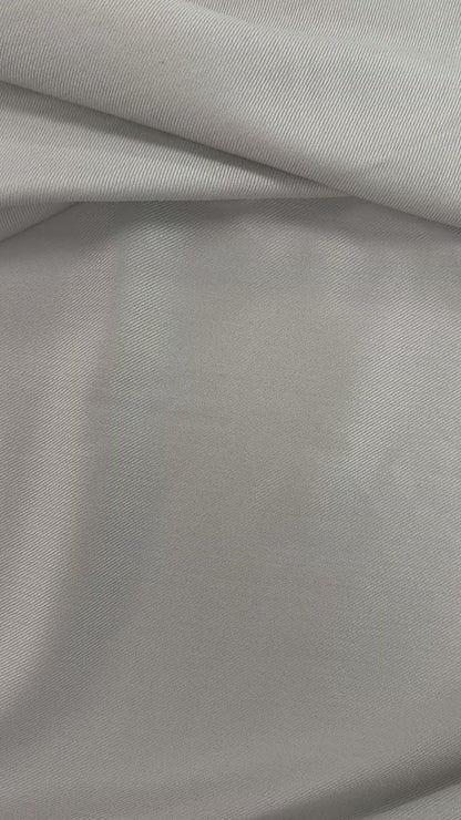 Wool Rayon Twill -  Warm Grey - Film Studio Deadstock