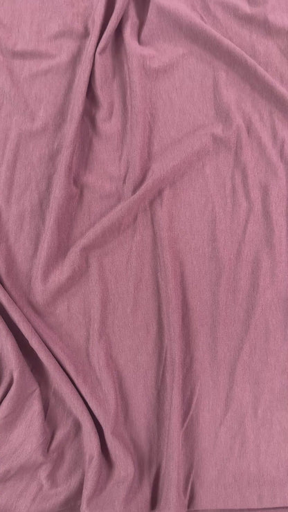 Bamboo Cotton Feather Jersey - Rose Brown