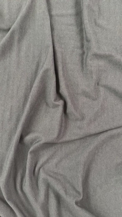 Tencel Lyocell Organic Cotton 1x1 Rib Knit - Black