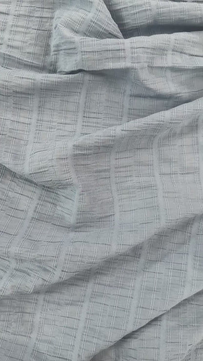 Carefree Ruched Crinkle Cotton - Lake