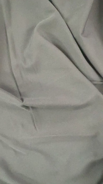 Wool Polyester Herringbone Twill - Dark Navy - Deadstock