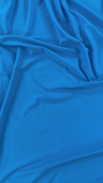 Bamboo Cotton Jersey - Turquoise Blue