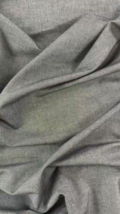 Lightweight Cotton Chambray - Black