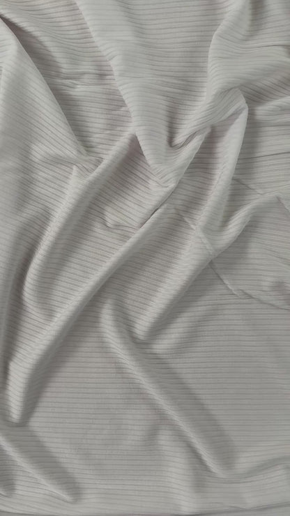Bamboo Rib Knit - White