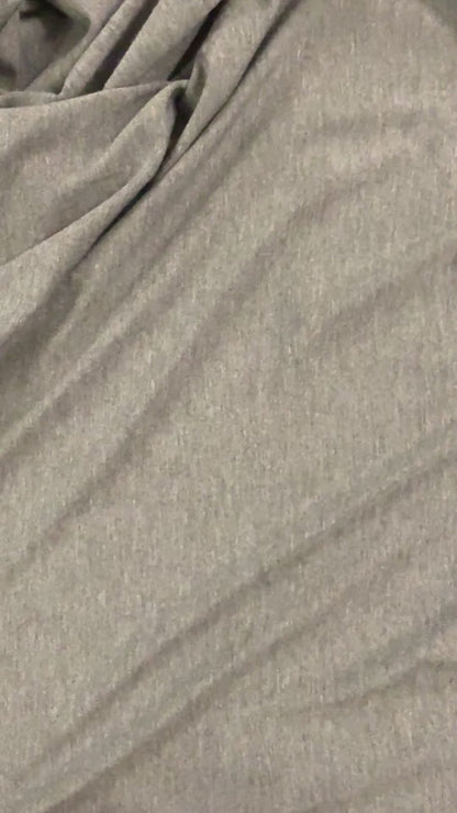 Bamboo Jersey Knit - Dark Heather Grey