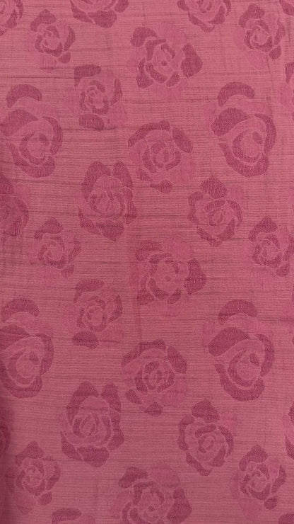 Linen Cotton Jacquard - Rust