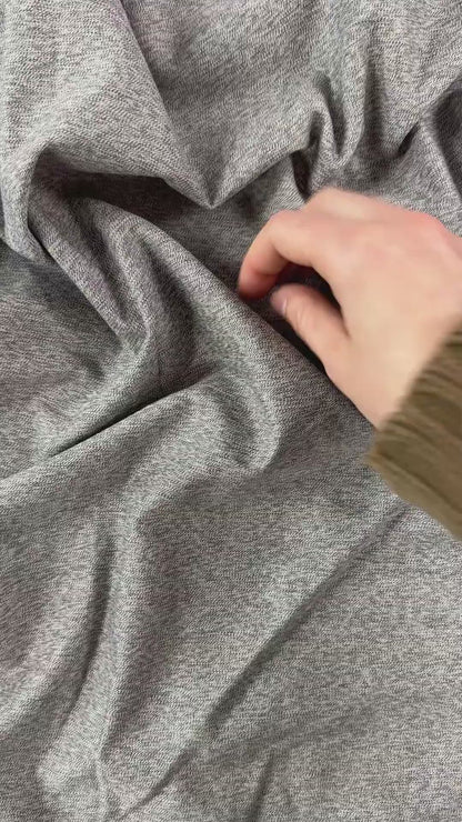 Cotton Rayon Woven - Heathered Grey - Film Studio Deadstock