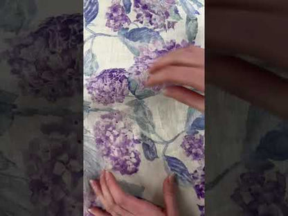 European Linen - Purple Hydrangea - 59"