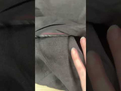 Sandwashed 100% Linen - Black